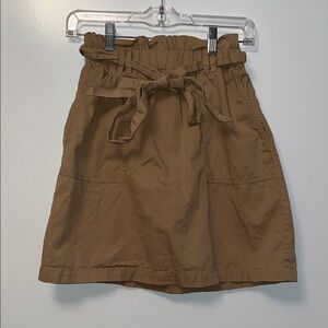 BP. XS Tan Paperbag Waist Skirt